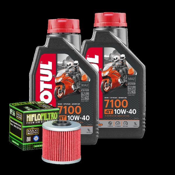 Kymco Downtown 200 i Service Kit Ölwechsel Öl Motul 7100 10W40 Ölfilter