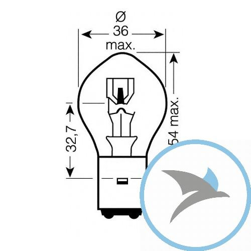 Lampe 12V35/35 Watt JMP BA20D