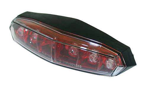 KOSO Mini LED-Rücklicht, Reflektor rot mit Befestigungsbolzen M5