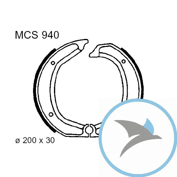 Bremsbacken ohne Feder TRW oder 7372006 - MCS940
