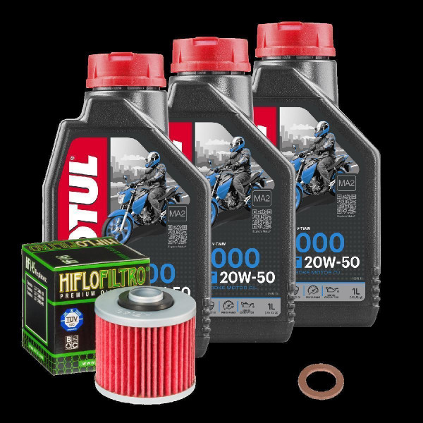 Yamaha XZ 550 /S Service Kit Ölwechsel Öl Motul 3000 20W50 Ölfilter
