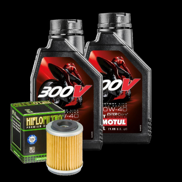 Yamaha TW 125 H Trailway Service Kit Ölwechsel Öl Motul 300V 10W40 Ölfilter