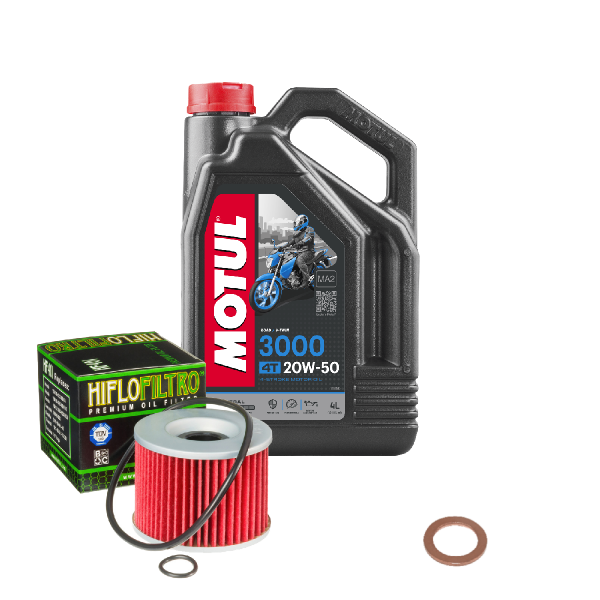 Honda CB 550 K Four Service Kit Ölwechsel Öl Motul 3000 20W50 Ölfilter