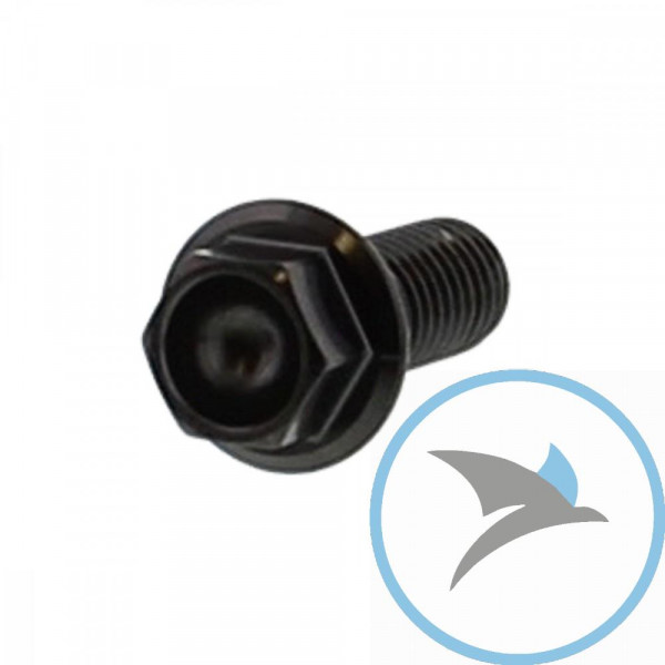 Schraube 6 Kant Pro BoltM8X1.25 20 mm Edelstahl V4A schwarz - LSSHX820BK