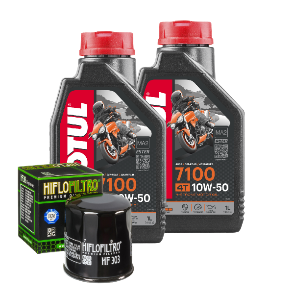 Polaris Sportsman 500 EFI HO Service Kit Öl Motul 7100 10W50 Ölfilter