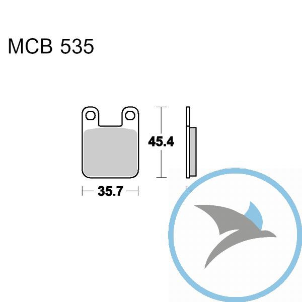 Bremsklotz Sinter Scooter TRW oder 7322787 - MCB535SR