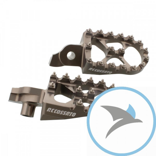 Fussrasten Satz titan Accossato Motocross - FR794T