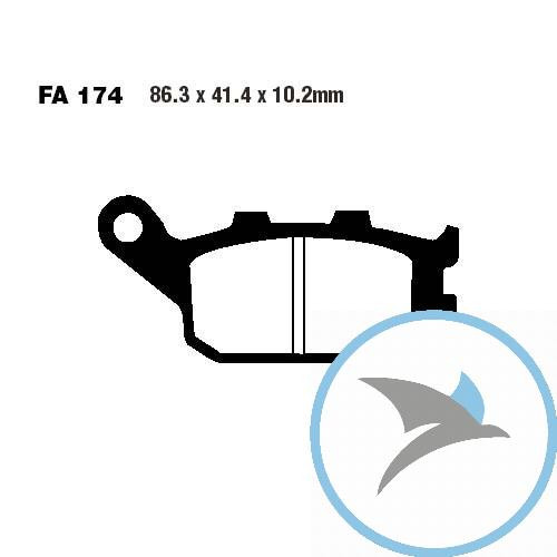Bremsklotz Sinter HH EBC oder 7870496 - FA174HH