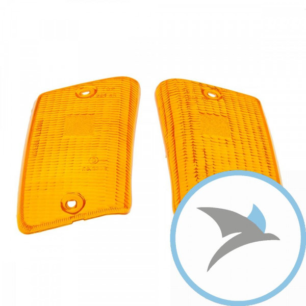 Blinkleuchte Glas orange Inhalt 2 Stück