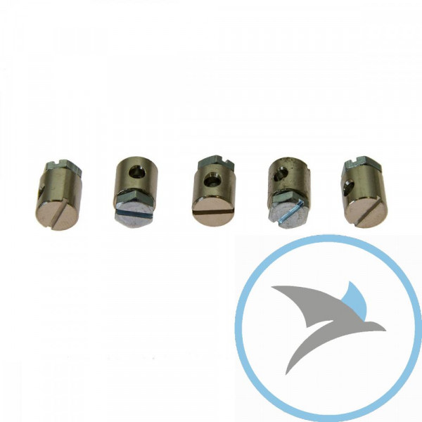 SCHRAUBNIPPEL Länge 8.5 mm Bohrung 2.8 mm