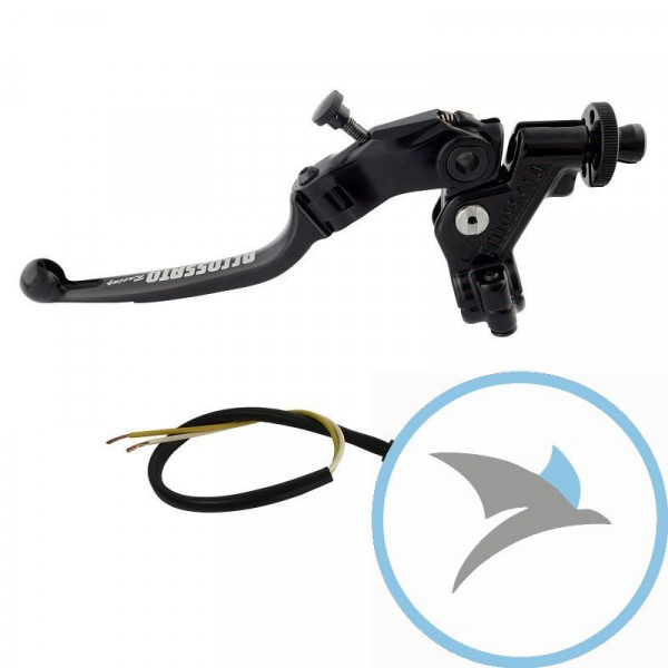 Kupplungsarmatur schwarz Accossato Falthebel für 22 mm - CF009N