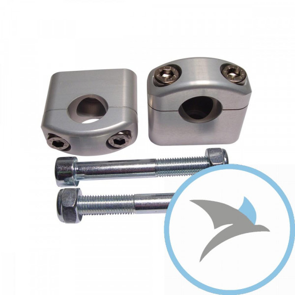 KLEMM Satz Lenker silber LSL 22 mm FAHRZEUGBEZOGEN - 121S036si