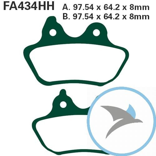 Bremsklotz Sinter HH EBC oder 7874175 - FA434HH