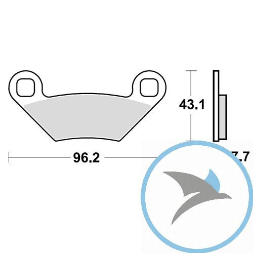 Bremsklotz Sinter SI TRW oder 7370034 - MCB855SI