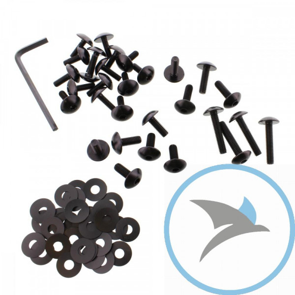 VERKLEID Schraube Satz Pro Bolt alu schwarz - FSU095BK