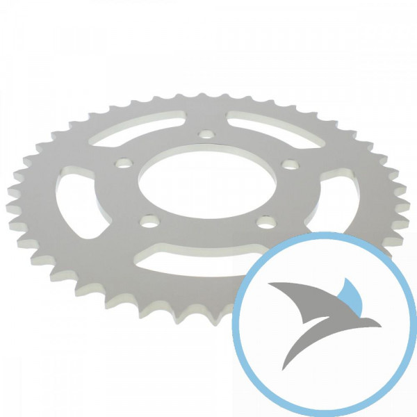 Alu-Kettenrad 42Z Teilung 520 silber Esjot Innendurchmesser 076 Lochkreis 100