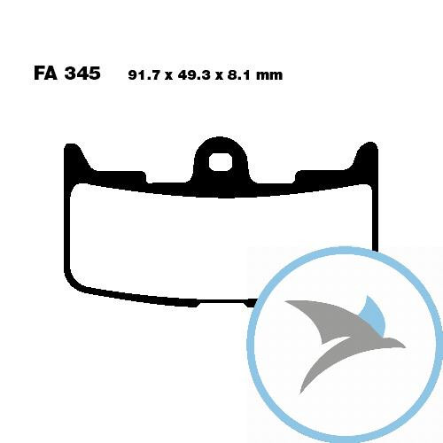 Bremsklotz Sinter HH EBC oder 7874159 - FA345HH