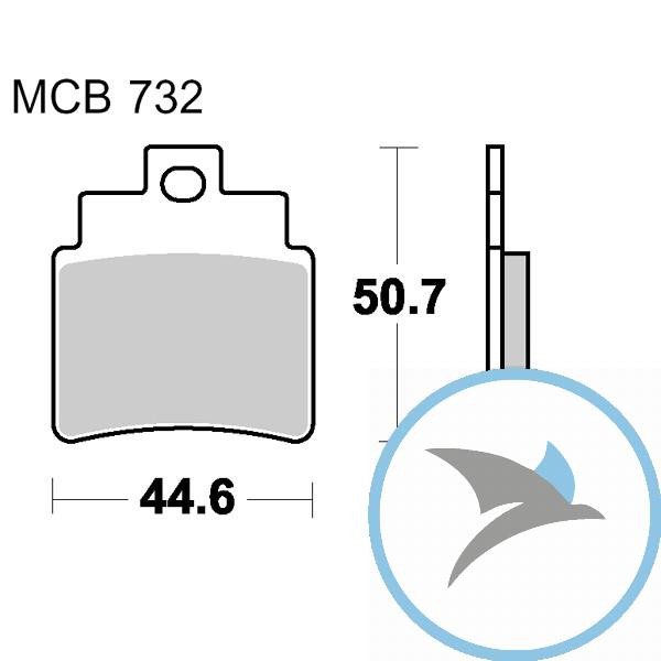 Bremsklotz Standard TRW oder 7370152 - MCB732