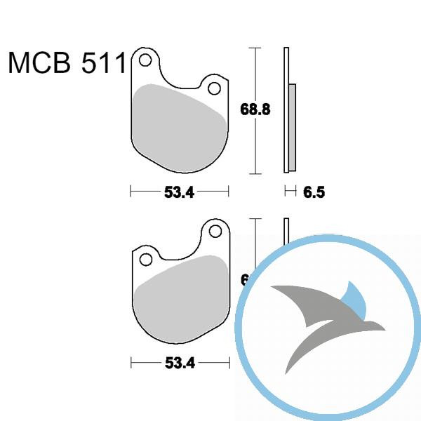 Bremsklotz Standard TRW oder 7326804 - MCB511