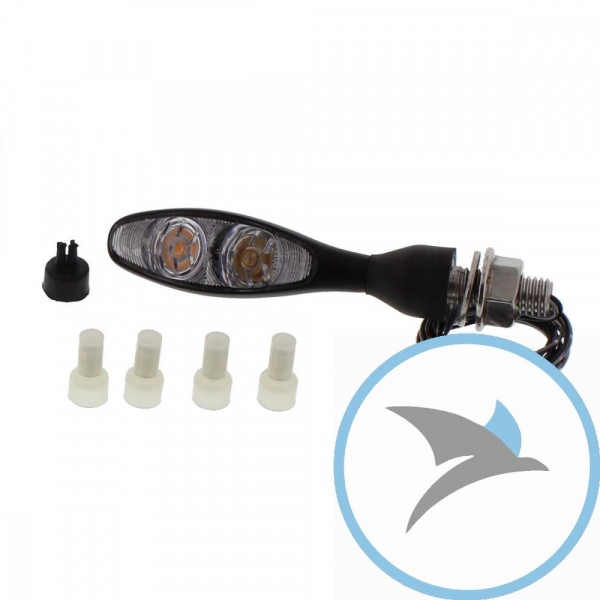 Blinkleuchte schwarz Micro 1000 DF - 140200