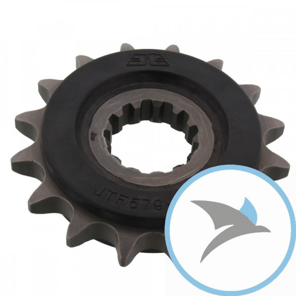 Ritzel 16Z Teilung 530 gummiert Innendurchmesser 26/30 - JTF579.16RB