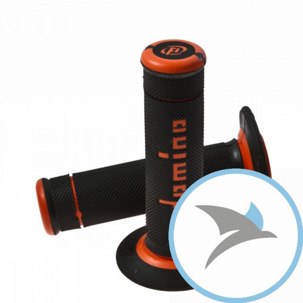Griffgummi schwarz/orange DominoD.22 mm. L.118MM geschlossen - A19041C4540A7-0