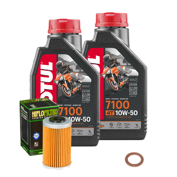 Husqvarna FE 501 Service Kit Ölwechsel Öl Motul 7100 10W50 Ölfilter