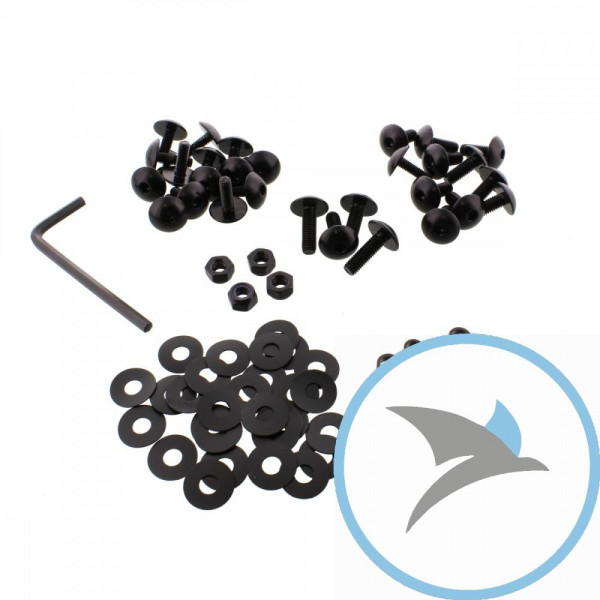 VERKLEID Schraube Satz Pro Bolt alu schwarz - FYA472BK