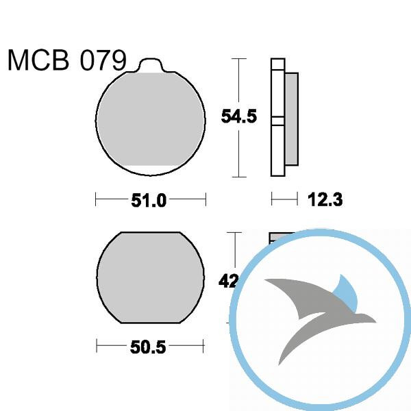 Bremsklotz Standard TRW oder 7320501 - MCB79