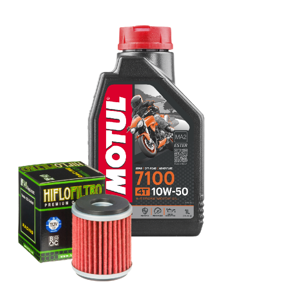 Yamaha WR 450 F Service Kit Ölwechsel Öl Motul 7100 10W50 Ölfilter