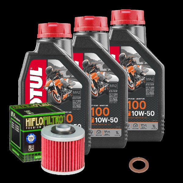 Yamaha SR 400 Service Kit Ölwechsel Öl Motul 7100 10W50 Ölfilter