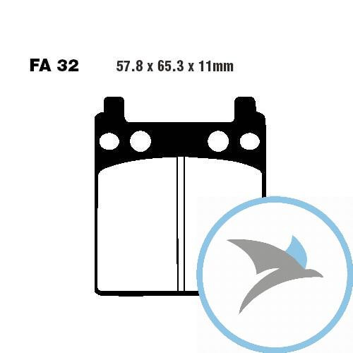 Bremsklotz Standard EBC oder 7870827 - FA032