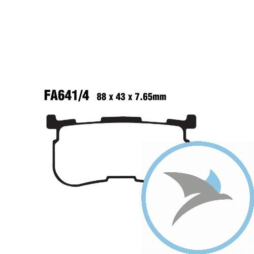 Bremsklotz Semi-Sinter V EBC - FA641/4V