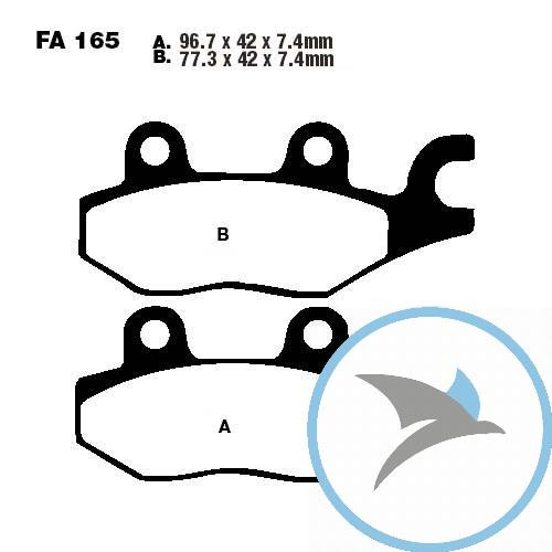 Bremsklotz Standard EBC oder 7872237 - FA165TT