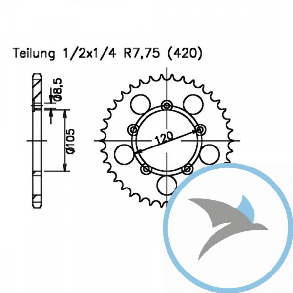 KERA 46Z TEIL 420 SW - INNEND 105 LK 120