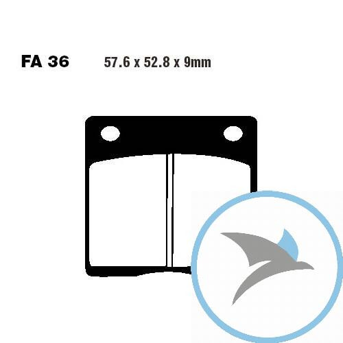 Bremsklotz Semi-Sinter V EBC - FA036V