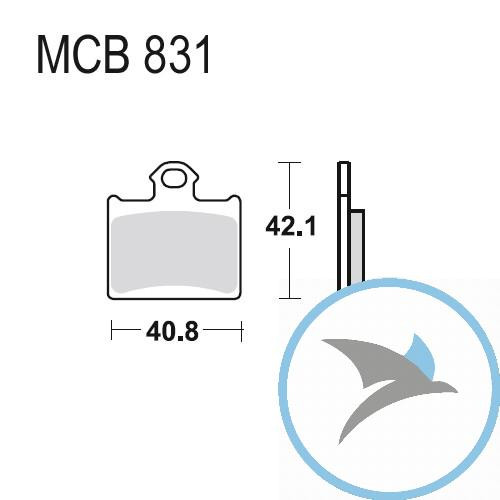 Bremsklotz Sinter SI TRW oder 7323603 - MCB831SI
