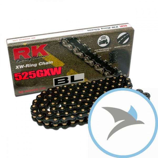 RK XW-Ringkette SW525GXW/112Kette offen mit Nietschloss -