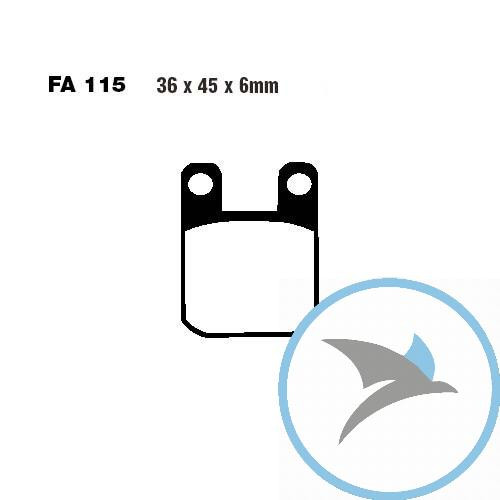 Bremsklotz Standard Scooter EBC oder 7874944 - SFA115