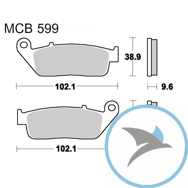 Bremsklotz Standard TRW oder 7376478 - MCB599