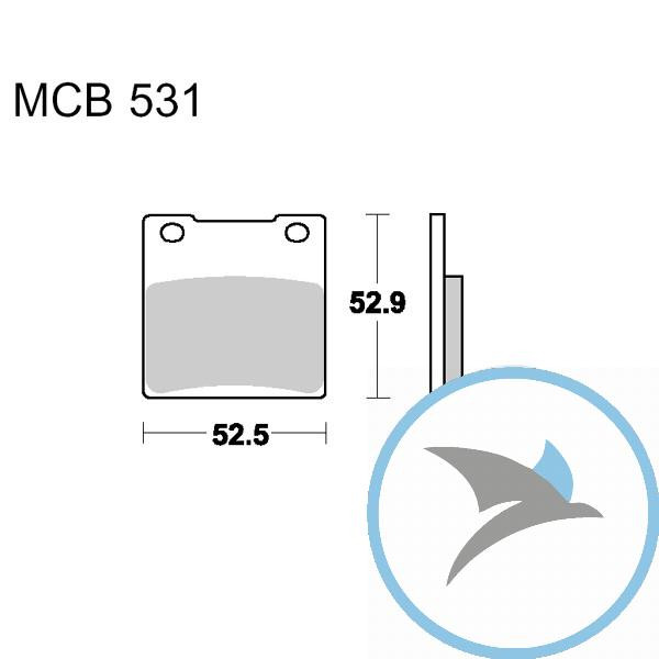 Bremsklotz Sinter hinten TRW oder 7329105 - MCB531SH