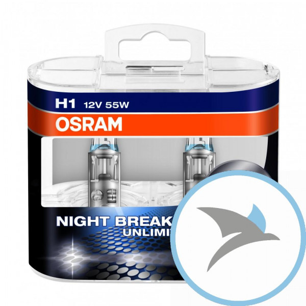 Lampe H1 12V55W Duobox Night Breaker Unlimited