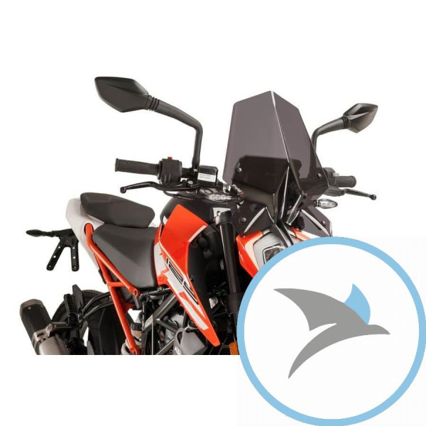 Sportscheibe New Generation Puig für Nakedbike dunkel - 9514F