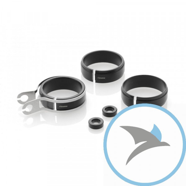 Blinkleuchte Aufnahme schwarz Rizoma universal - FR228B