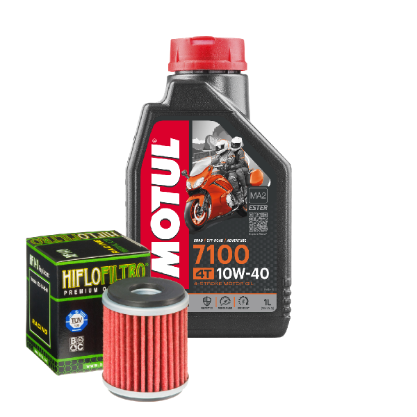 Yamaha YZ 450 F Service Kit Ölwechsel Öl Motul 7100 10W40 Ölfilter