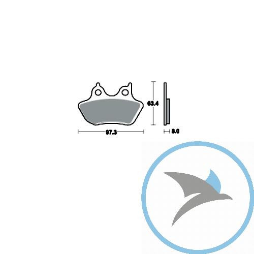 Bremsklotz Sinter vorne TRW oder 7320997 - MCB777SV