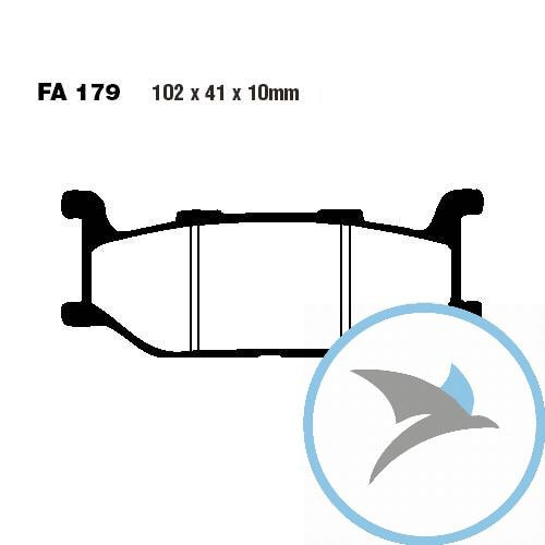 Bremsklotz Semi-Sinter V EBC - FA179V