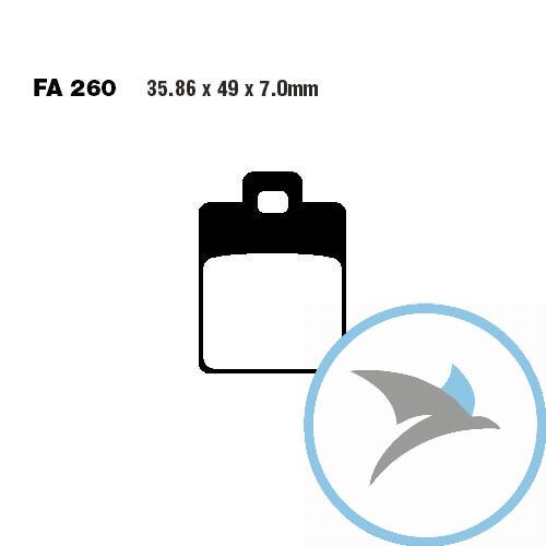 Bremsklotz Standard Scooter EBC oder 7874977 - SFA260