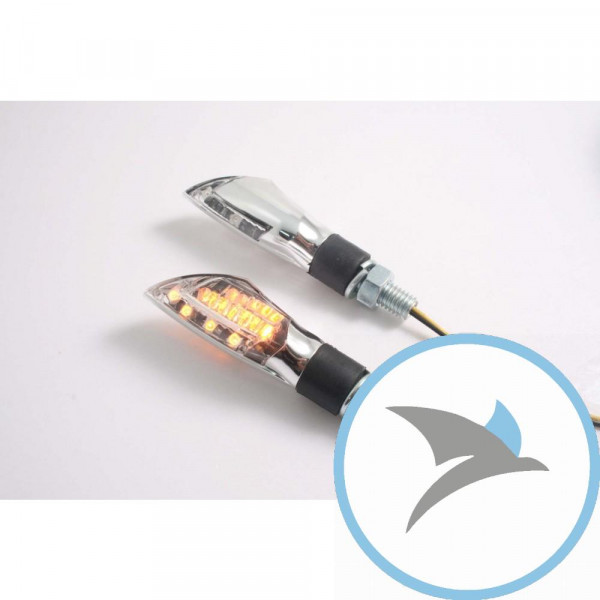 Blinkleuchte RELEASE JMP LED Klarglas chrom