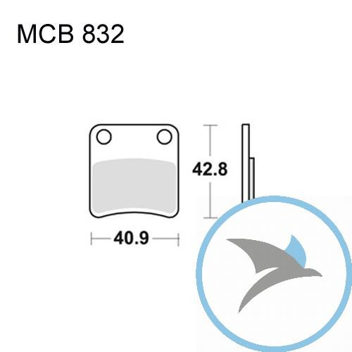 Bremsklotz Standard TRW oder 7323355 - MCB832P